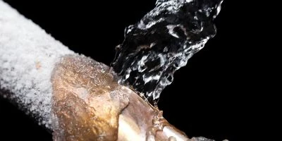 wenn die Wasserleitung gefriert